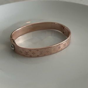 Louis Vuitton Nanogram Cuff - Pink Gold